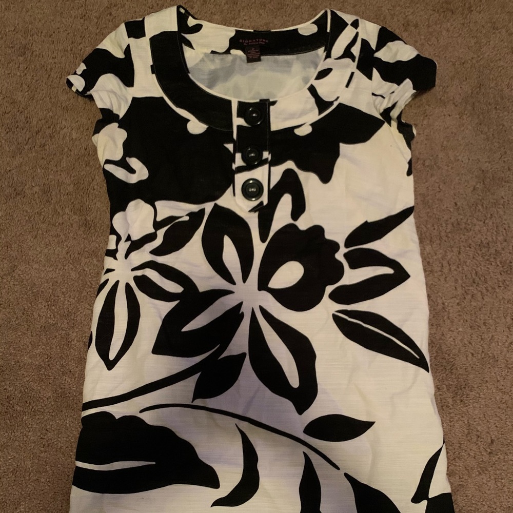 Black and white dress